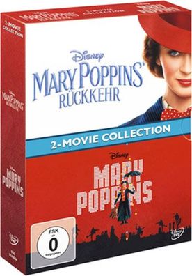 Mary Poppins 1 & 2 (DVD) Movie Col. Min: 260/ DD5.1/ WS - Disney - (DVD Video / Kind