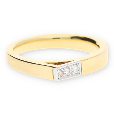 JuwelmaLux Ring 750/000 (18 Karat) Gold mit Brillanten JL30-07-0827 - ...