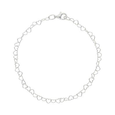 JuwelmaLux Armband Herzen 925/000 Sterling Silber JL50-03-0014 - Länge: ...