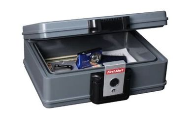 B-Ware First Alert feuerfeste & wasserdichte Dokumentenbox Safe Tresor 2017FE