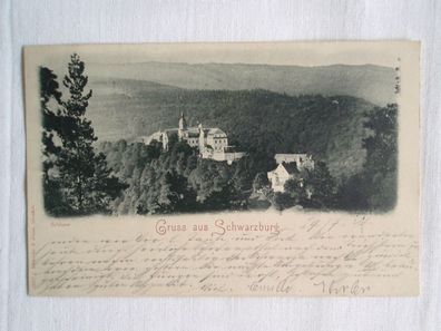 AK Gruss aus Schwarzburg gelaufen 29.7.1898
