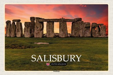 Top-Schild mit Kordel, versch. Größen, Salisbury, Stonehenge, England, neu & ovp