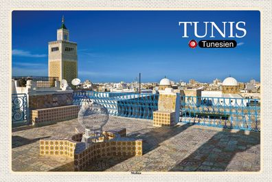 Top-Schild mit Kordel, versch. Größen, TUNIS, Tunesien, Medina, neu & ovp