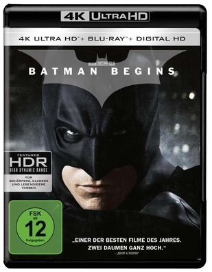 Batman: Begins (UHD + BR) 2Disc Min: 140DD5.1WS + UV - WARNER HOME 1000648192 - ...