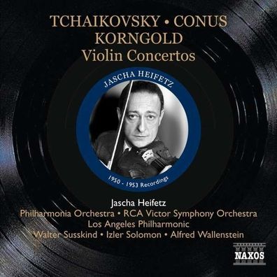 Jascha Heifetz - Violin Concertos - Naxos 0747313335923 - (CD...