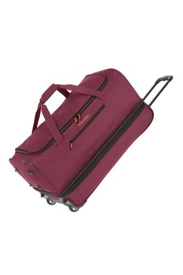 Travelite BASICS Rollenreisetasche mit Dehnfalte 70cm, Bordeaux