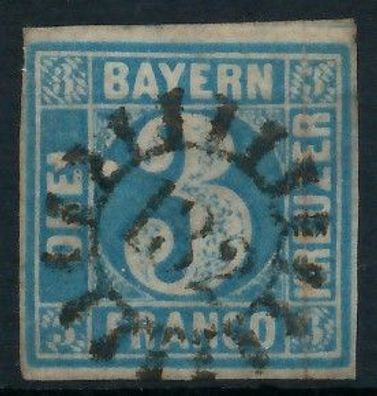 BAYERN Mühlradstempel AUF Nr 2II gMR 132 ZENTR- X6DE1D2