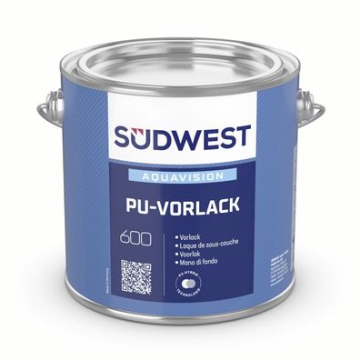 Südwest AquaVision PU-Vorlack 2,5 Liter 9110 Weiß