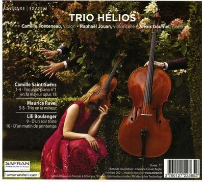 Camille Saint-Saens (1835-1921): Trio Helios - Dun matin de printemps - Mirare - (C