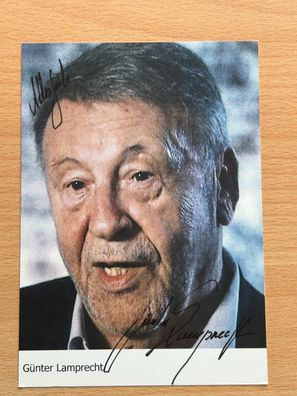 Günter Lamprecht Autogrammkarte original signiert #7998