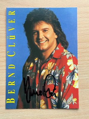 Bernd Clüver Autogrammkarte original signiert #7934