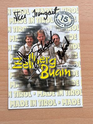Zellberg Buam Autogrammkarte original signiert #7898