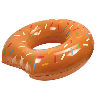 Schwimmring Mega Donut braun aufblasbarer großer Schwimmreifen Schwimmhilfe