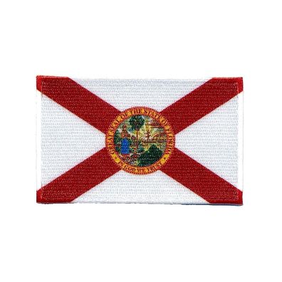 80 x 50 mm Florida USA Amerika US Bundesstaat Patch Aufnäher Aufbügler 104 X