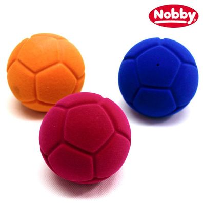 Nobby TPR Fußball - Hundespiel Apportierspiel Spielzeug Gummiball mit Squeaker