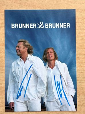 Brunner & Brunner Autogrammkarte original signiert #7912