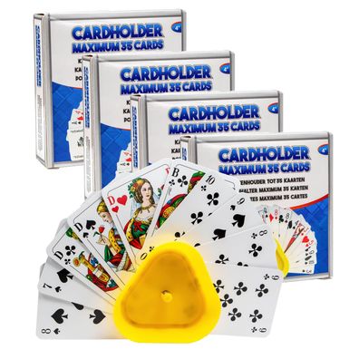 4er Set Spielkartenhalter Kartenhalter für je bis zu 35 Spielkarten Kartenspiele