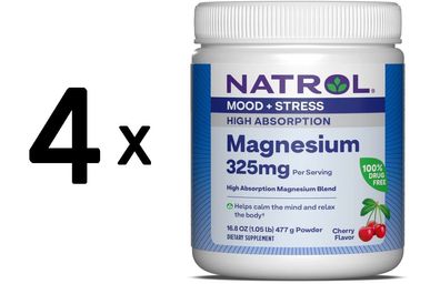 4 x High Absorption Magnesium, 325mg (Cherry) - 477g