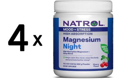 4 x High Absorption Magnesium Night, Cherry - 462g