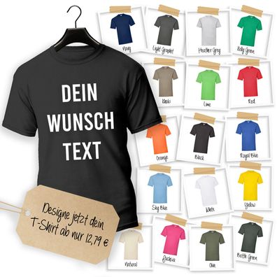 T-Shirt personalisieren Druck Tshirt bedrucken Wunschdruck Wunschtext bis 5XL