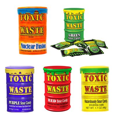 Toxic Waste Big Pack Drums Candy 5er PACK 48g