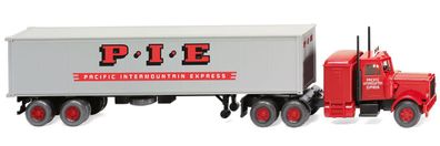 Wiking H0 1/87 052706 US Peterbilt Containerzug Pacific Intermount. Express- NEU