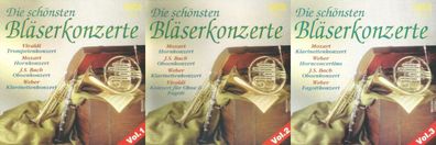 3 CD-BOX: Die schönsten Bläserkonzerte Vol. 1-3 (1994) Sonatina 165 067-2