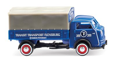 Wiking H0 1/87 033509 Tempo Matador Hochpritsche "Transit Transport Flensburg" - NEU