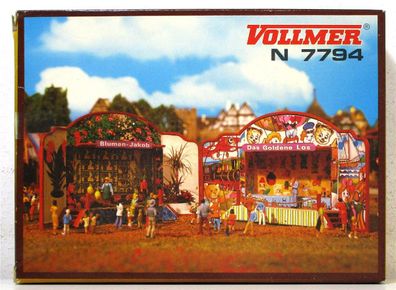 Vollmer 7794 Bausatz Losbude/ Blumenstand ohne Figuren OVP (403g)