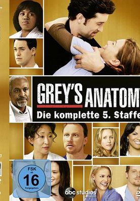 Greys Anatomy - Kompl. Staffel #5 (DVD) Repack 7DVDs - Disney - (DVD Video / ...