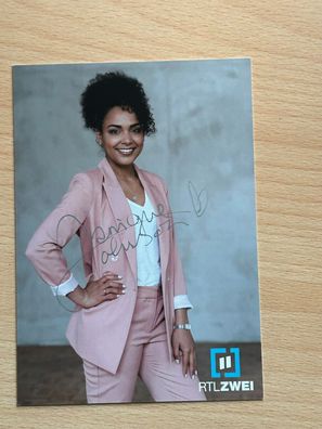 Janique Johnson RTL II News Autogrammkarte original signiert #8197