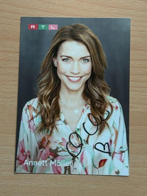 Annett Möller RTL Moderatorin Autogrammkarte original signiert #8196