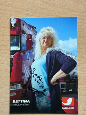 Bettina Trucker Babe Autogrammkarte original signiert #8207