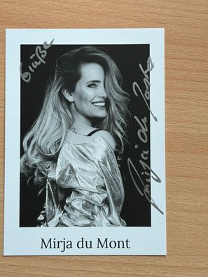Mirja du Mont Autogrammkarte original signiert #8208