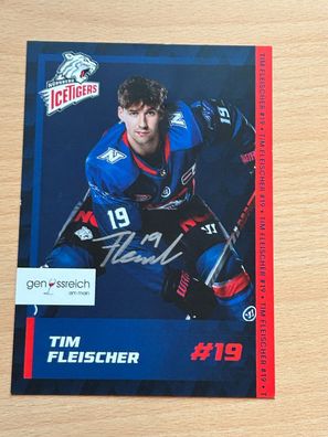 Tim Fleischer Nürberg IceTigers 2023-24 Autogrammkarte original signiert #8169