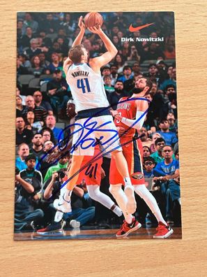 Dirk Nowitzki Basketball Autogrammkarte original signiert #8157