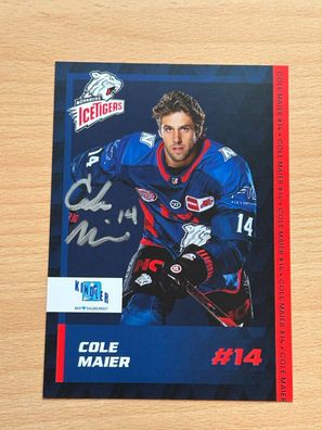 Cole Maier Nürberg IceTigers 2023-24 Autogrammkarte original signiert #8170