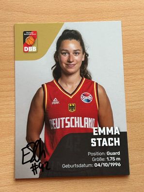 Emma Stach DBB Basketball Autogrammkarte original signiert #8149