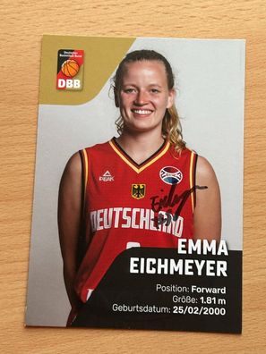 Emma Eichmeyer DBB Basketball Autogrammkarte original signiert #8153