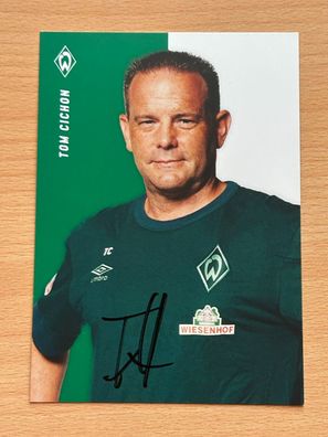 Tom Cichon Werder Bremen 2022-23 Autogrammkarte original signiert #8118