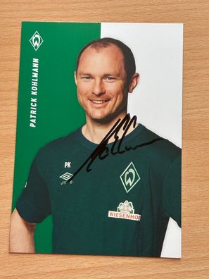Patrick Kohlmann Werder Bremen 2022-23 Autogrammkarte original signiert #8120
