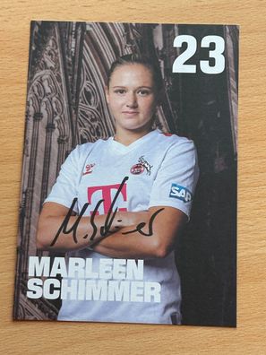 Marleen Schimmer 1. FC Köln 2023-24 Autogrammkarte original signiert #8142