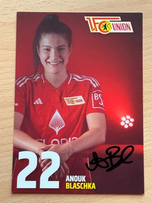 Anouk Blaschka 1 FC Union Berlin 2023-24 Autogrammkarte original signiert #8079