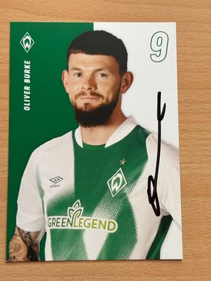 Oliver Burker Werder Bremen 2022-23 Autogrammkarte original signiert #8100