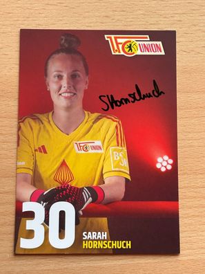 Sarah Hornschuh 1 FC Union Berlin 2023-24 Autogrammkarte original signiert 8069