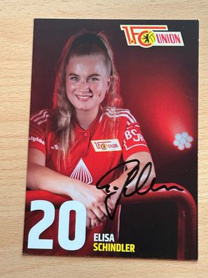 Elisa Schindler 1 FC Union Berlin 2023-24 Autogrammkarte original signiert #8076