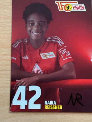 Naika Reissner 1 FC Union Berlin 2023-24 Autogrammkarte original signiert #8088