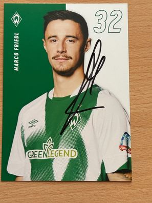 Marco Friedl Werder Bremen 2022-23 Autogrammkarte original signiert #8112