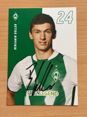 Benjamin Goller Werder Bremen 2022-23 Autogrammkarte original signiert #8107