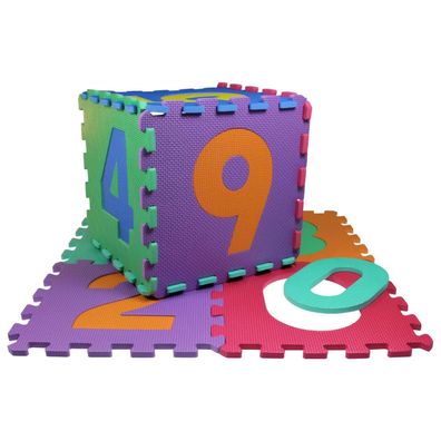 Schaumstoff Zahlen 0-9 Puzzlematte Kinder Schaumstoffmatte Puzzle Spielmatte